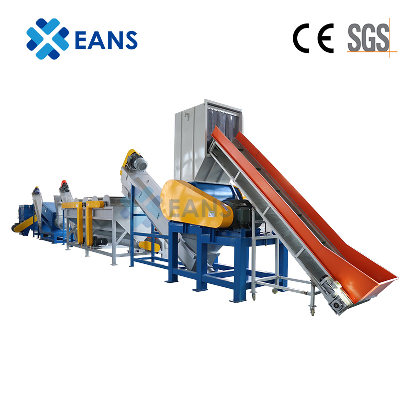 Waste PP PE Film Woven Bag Plastic Recycling Machine From China