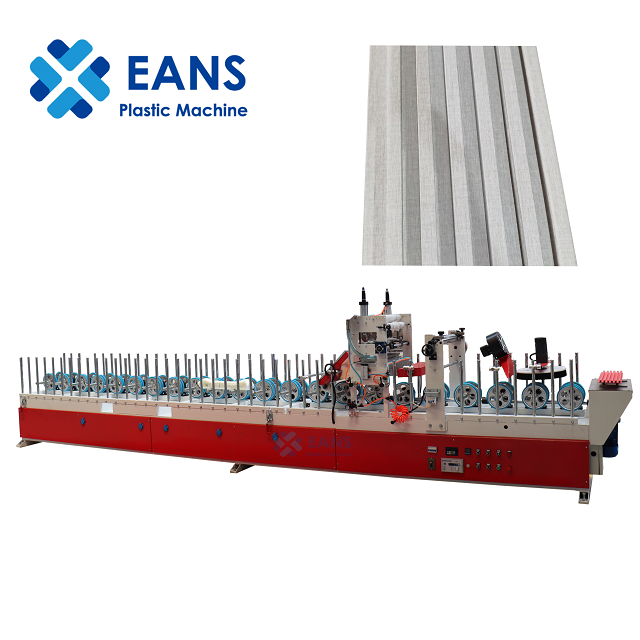 Offline lamination machine for WPC louver wall panel