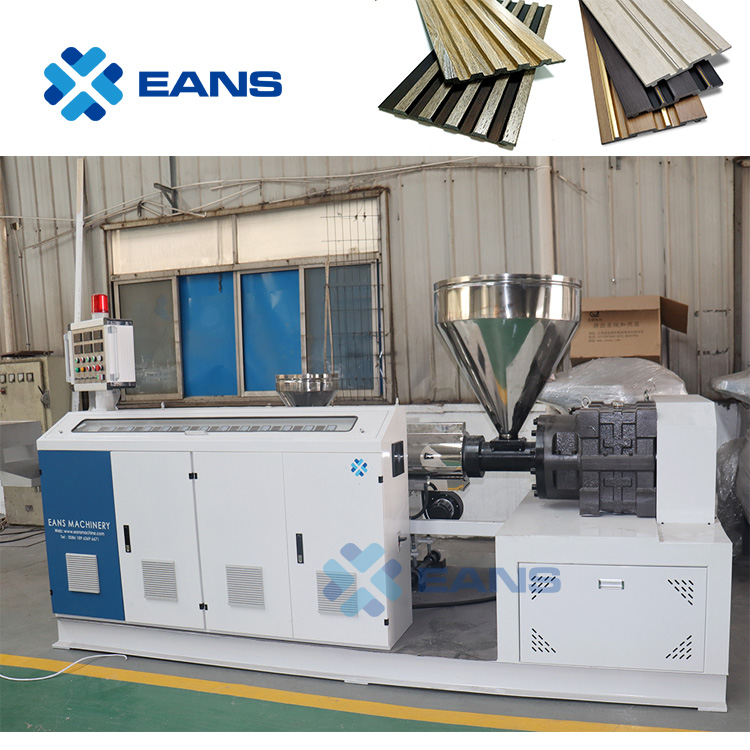 Decoration PS Fluted Louvers Wall Panel Extrusion Production Line