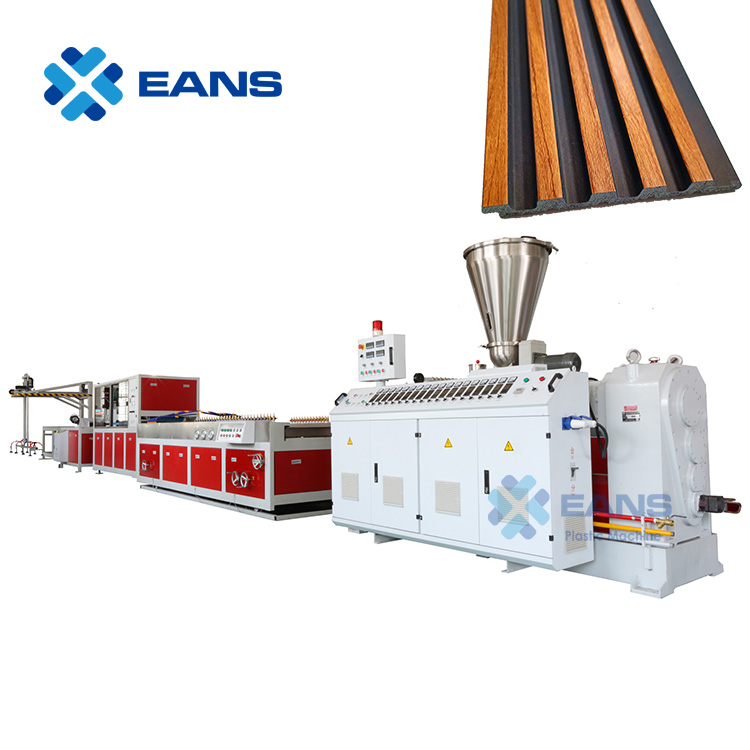 WPC PVC PS Fluted Louvers Wall Panel Making Extrusion Production Machine Line