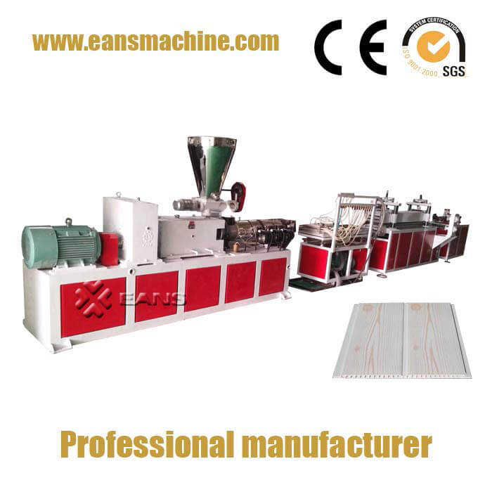PVC wall panel making machine with complete line