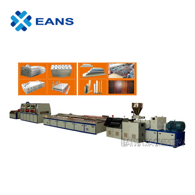 Complete WPC window frame making / extrusion machine from professional supplier